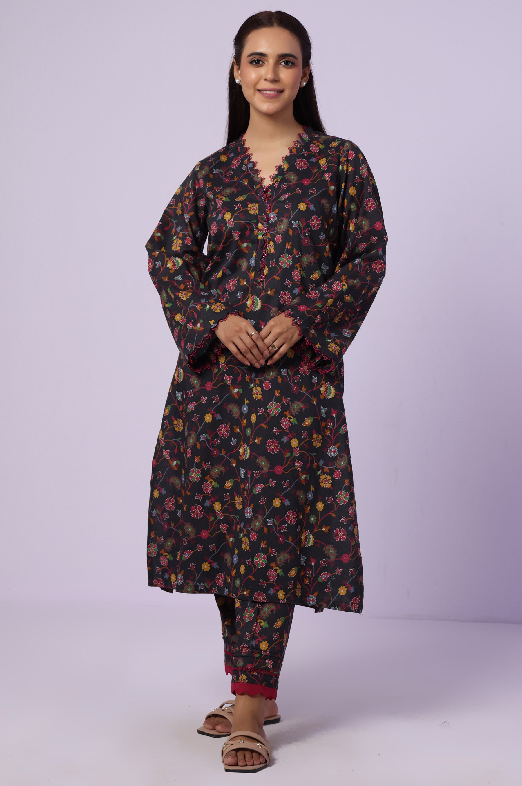 Stitched 2 Piece Printed Lawn Suit